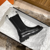 Chelsea-Stiefel im britischen Stil mit dicker Sohle